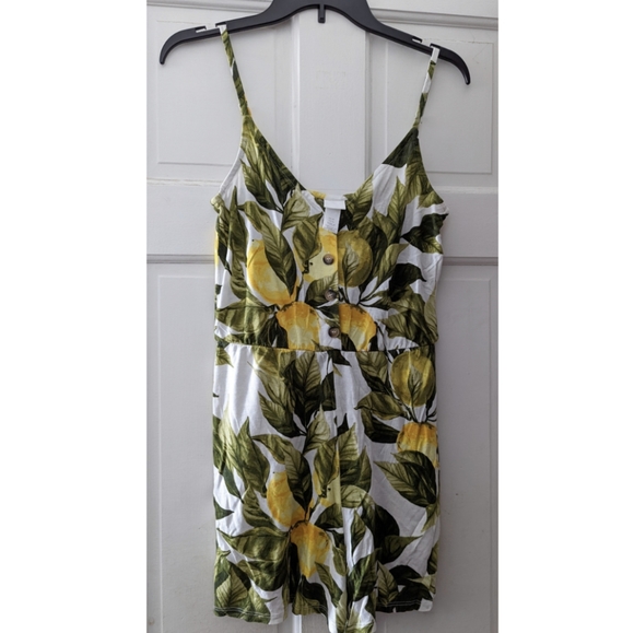 H&M Lemon Leaf Romper - Picture 2 of 6